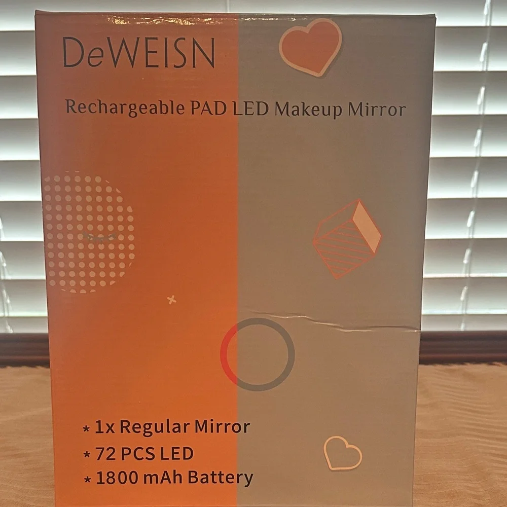 DeWEISN Rechargeable LED Makeup Mirror